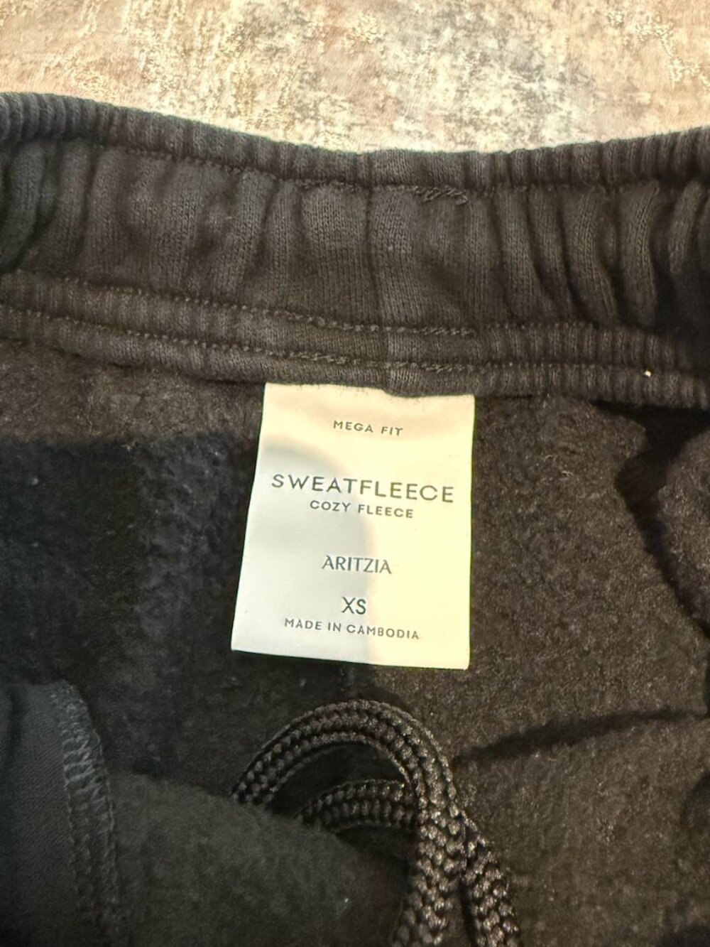 Aritzia TNA Sweatfleece Mega Fit Jogger Sweatpants | Black | XS